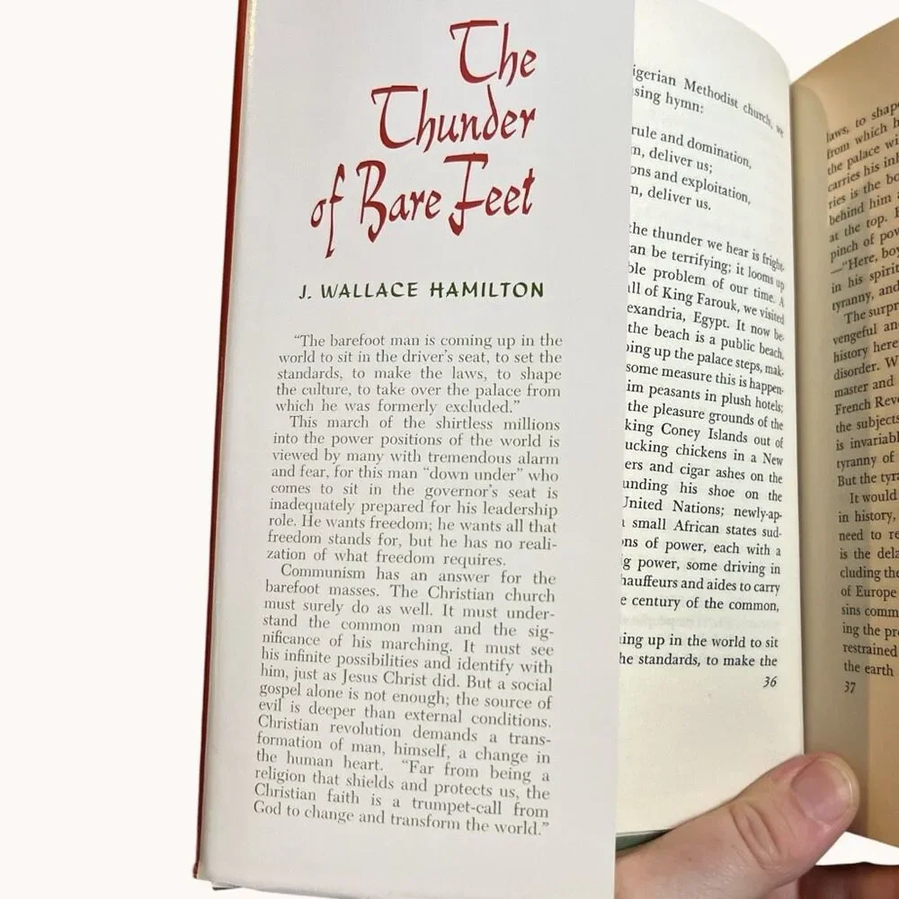 The Thunder of Bare Feet J. Wallace Hamilton 1964 First Edition Hardcover